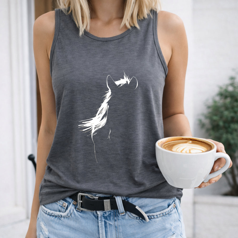 Cartoon Horse Women's Tank Top