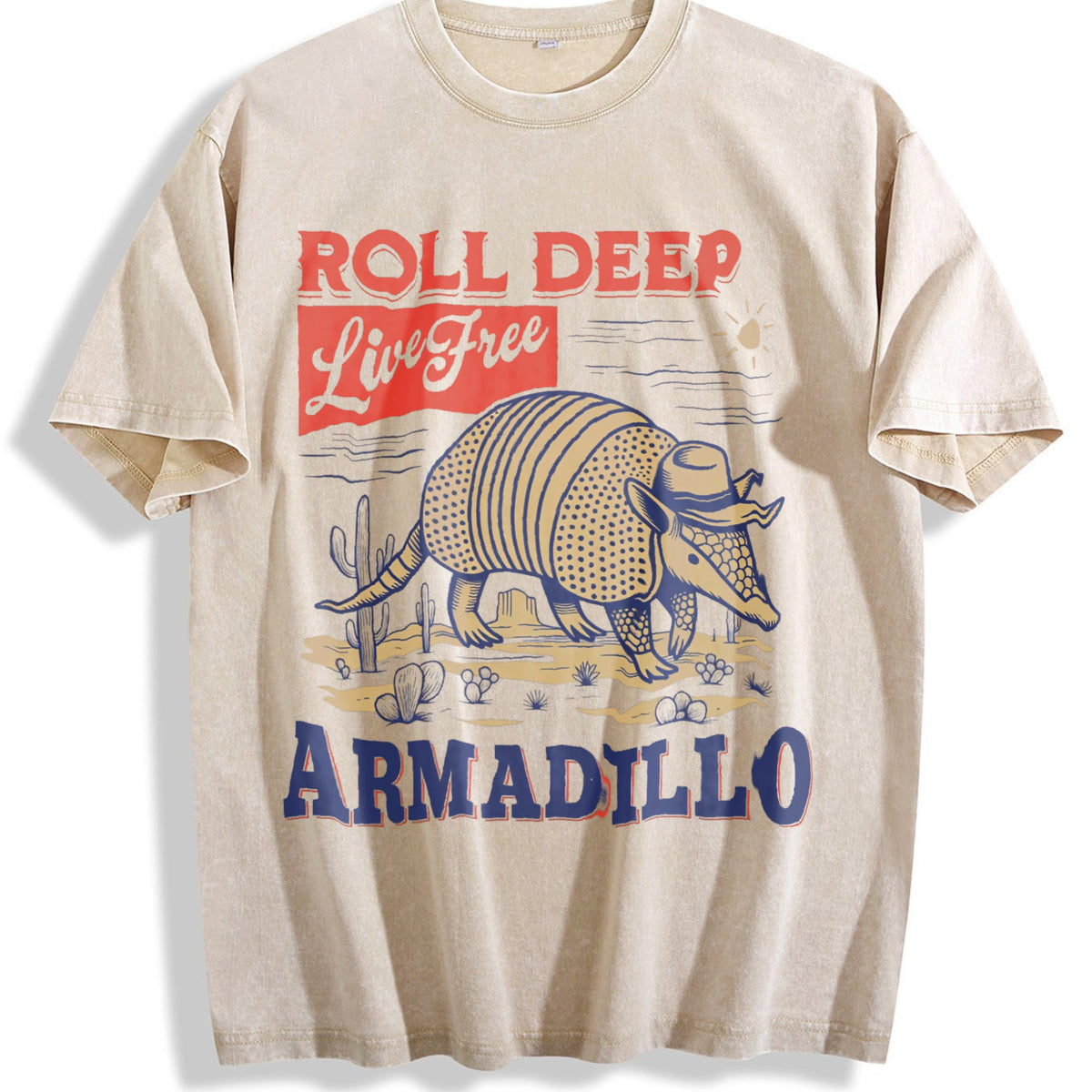 Armadillo Western Vintage Washed T-Shirt product image 1