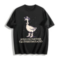 Hold On Partner Im Overstimulated Cotton T-Shirt product image 1
