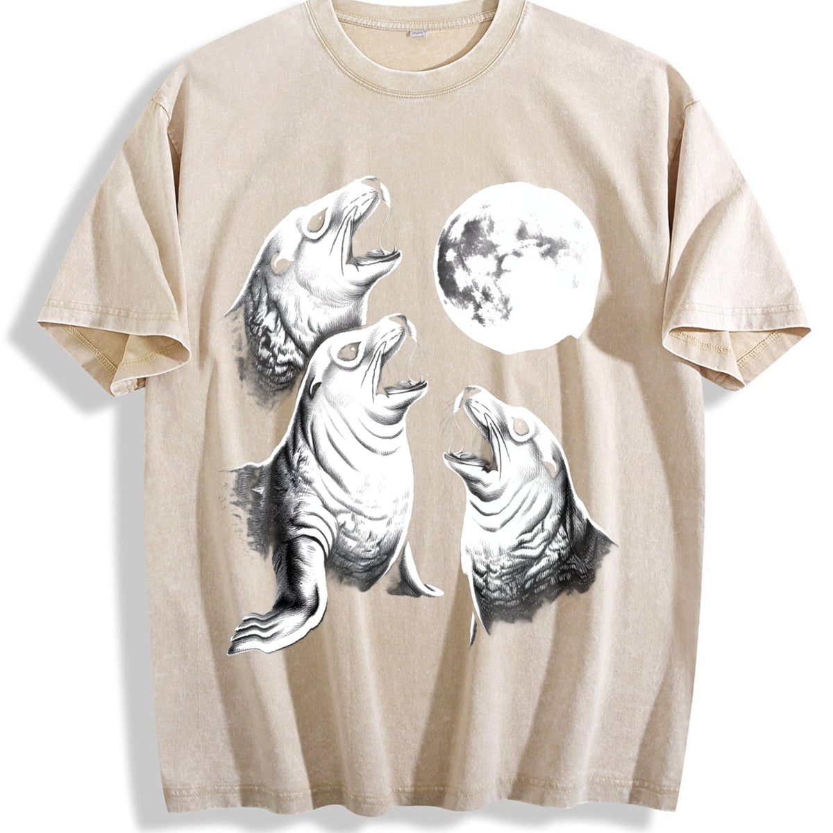 Seal Moon Vintage Washed T-Shirt product image 1