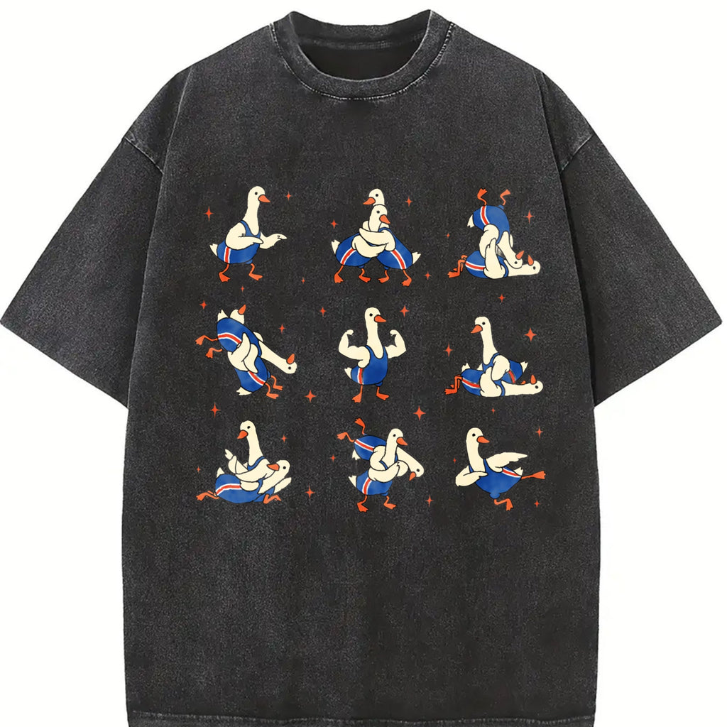 Wrestling Silly Goose Vintage Washed T-Shirt product image 2