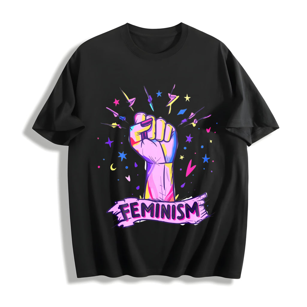 Luokeren Feminist - With Empowerment Fist & Stars Cotton product image 1