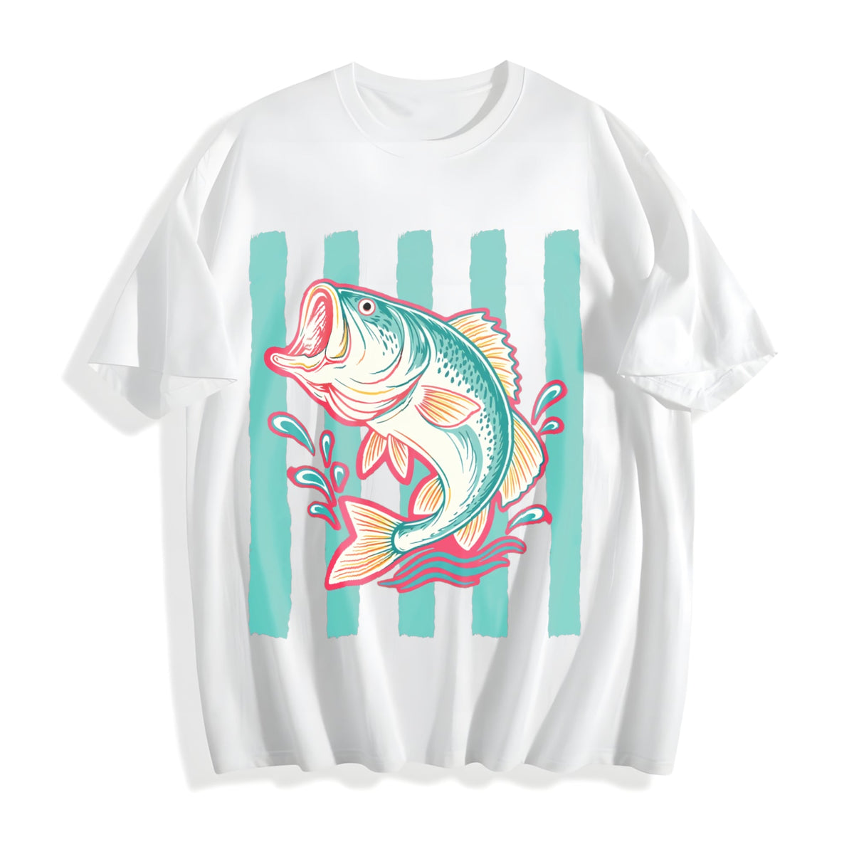 Bass Fish Cotton T-Shirt product image 2