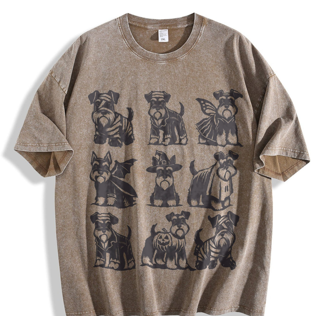 Miniature Schnauzer Vintage Washed T-Shirt product image 3
