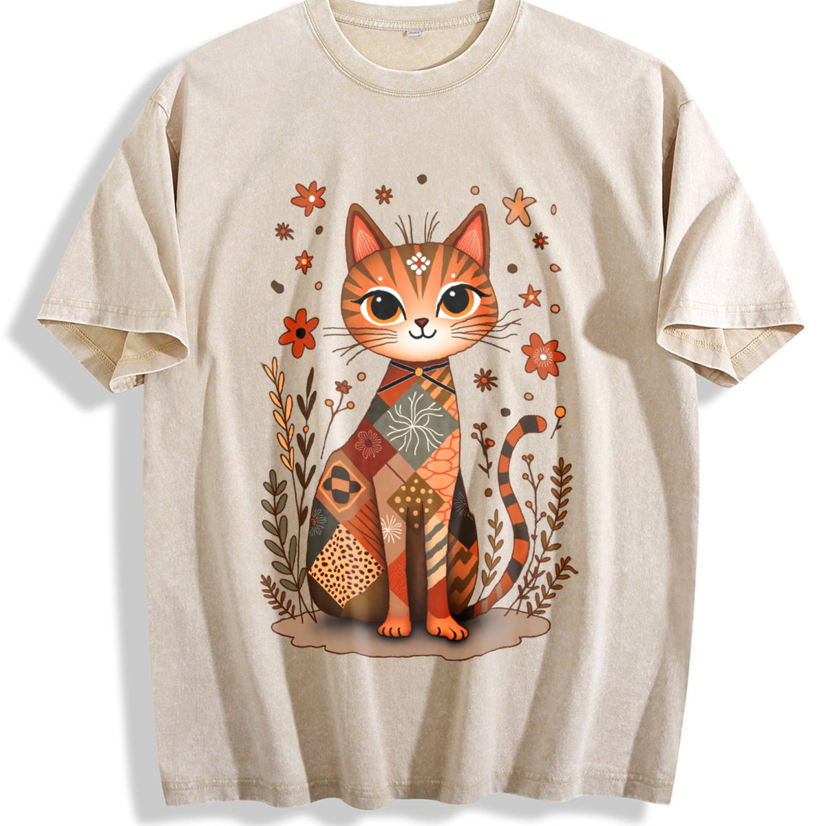 Cat - Stretch Vintage Washed T-Shirt product image 1