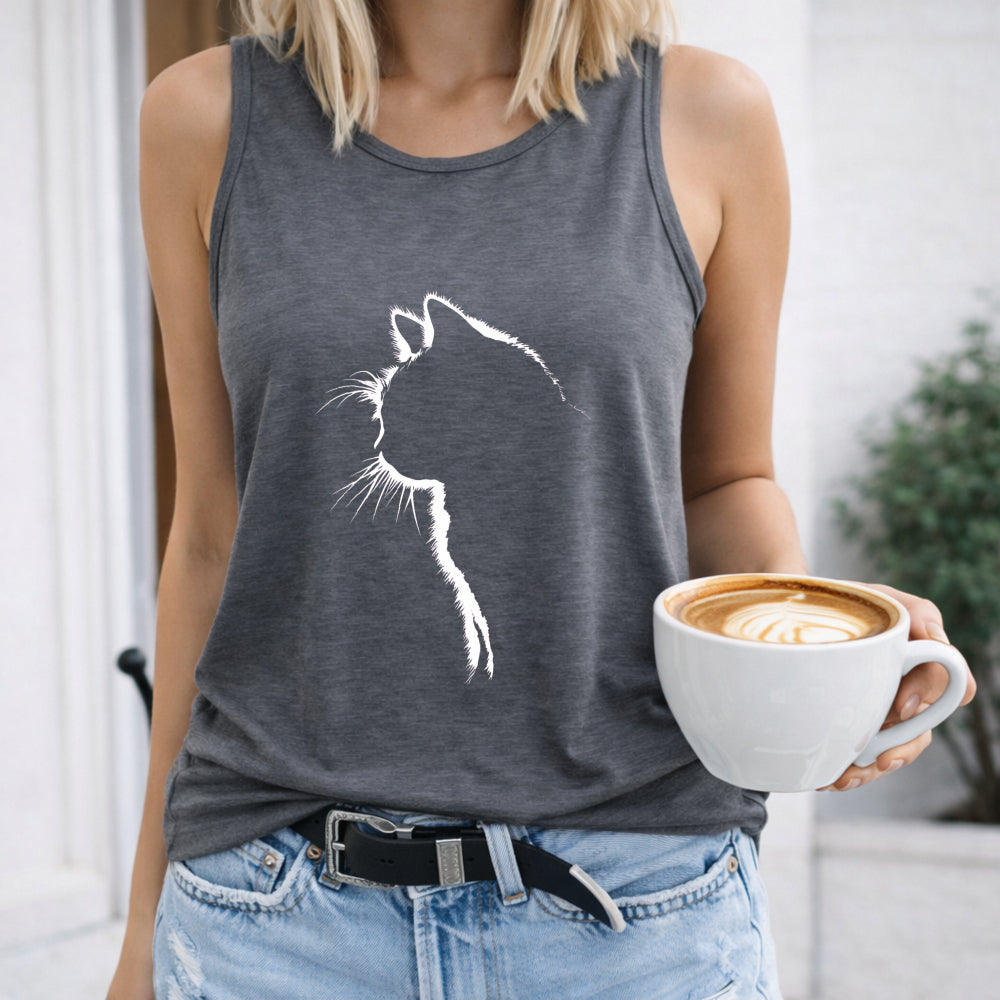 Cartoon Kitten Women's Tank Top