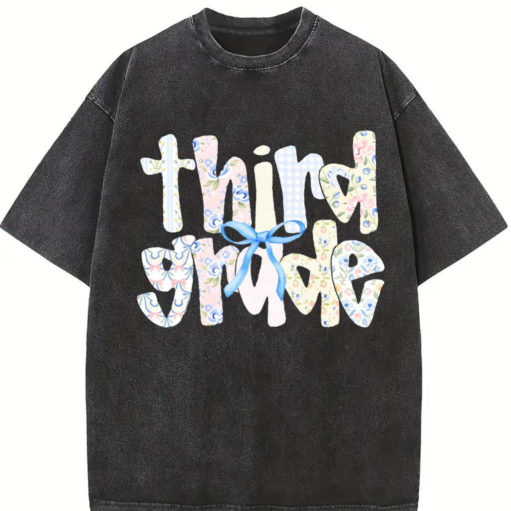 Third Grade Teacher Vintage Washed T-Shirt product image 2