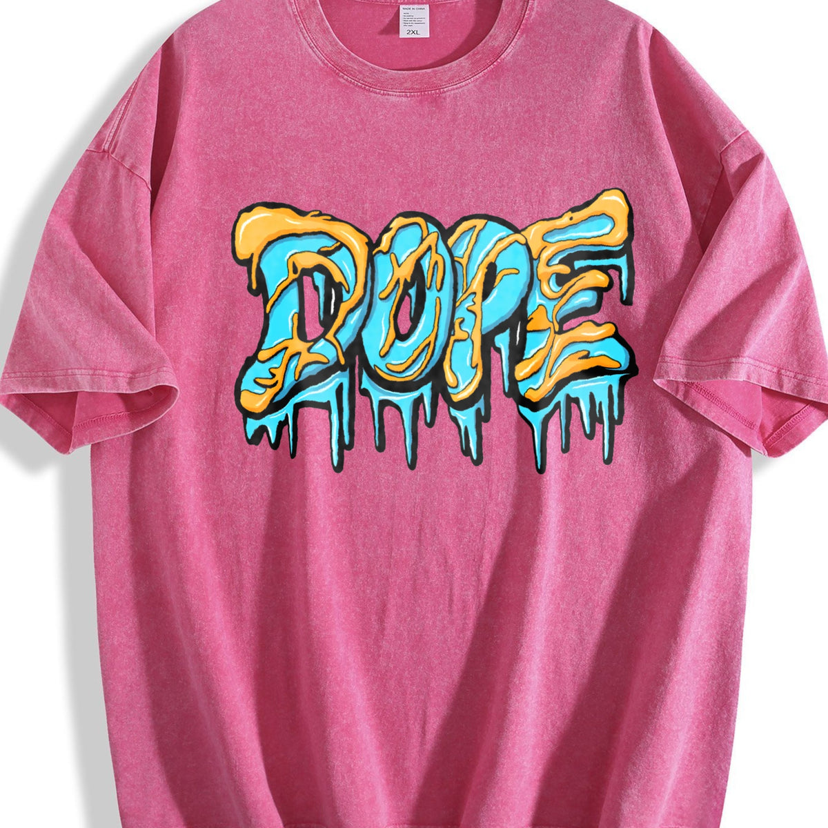 Dripping Graffiti Lettering Vintage Washed T-Shirt product image 5