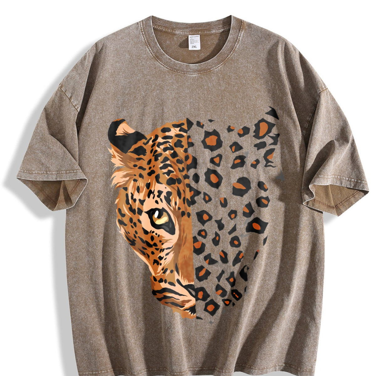 Ladies' Imitation Old With Letter Vintage Washed T-Shirt product image 3