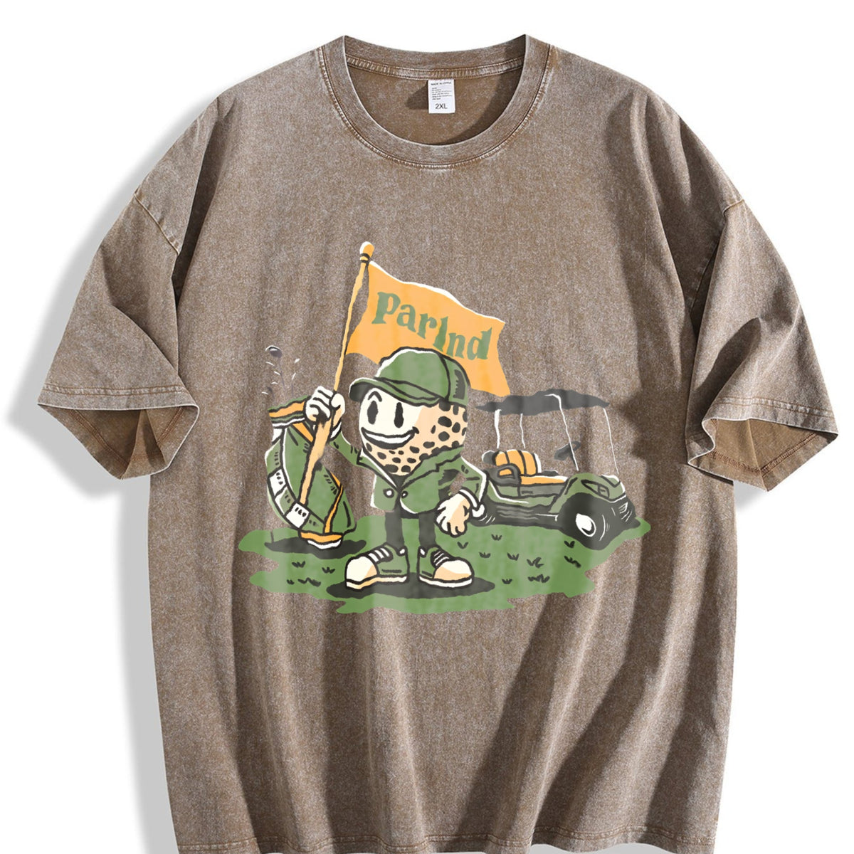 Parlnd Golf Cartoon Character - With Logo Vintage Washed product image 3