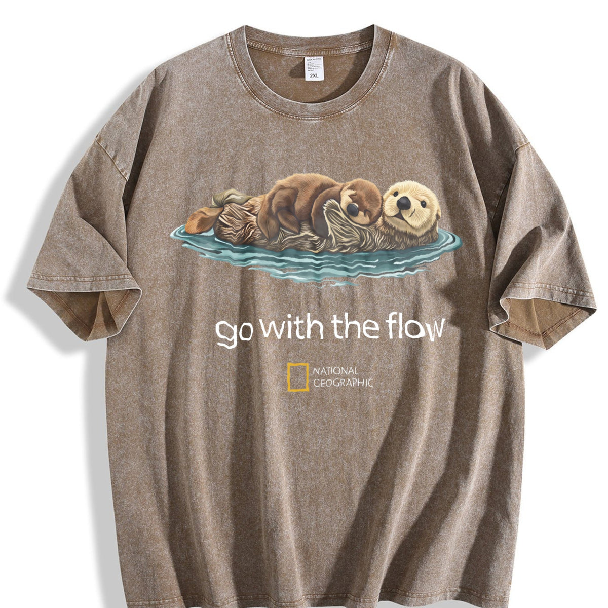 Cute Sea Otter Go With The Flow National Geographic Vintage product image 3