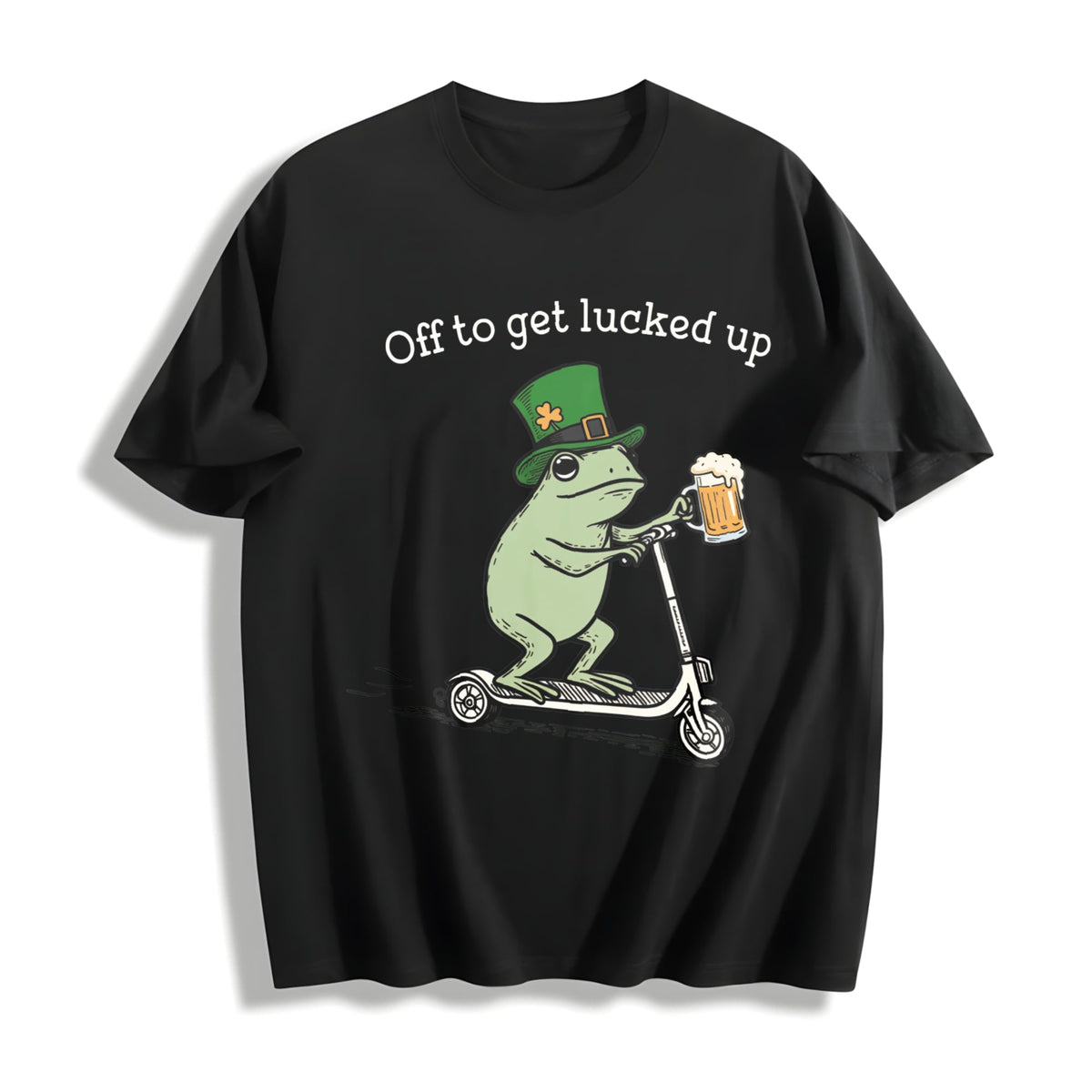 St Patricks Day Funny Frog Off To Get Lucked Up Lucky product image 1