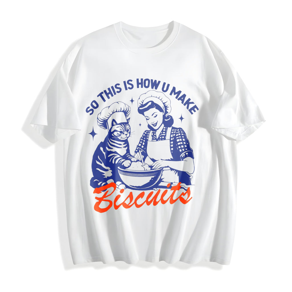 Cat Biscuits Cotton T-Shirt product image 2