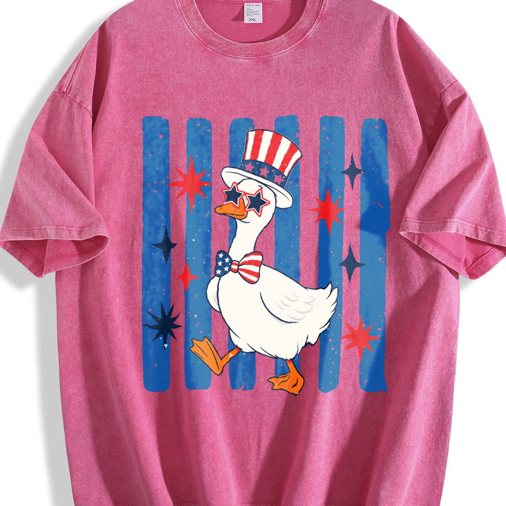 Patriotic Goose Vintage Washed T-Shirt product image 5