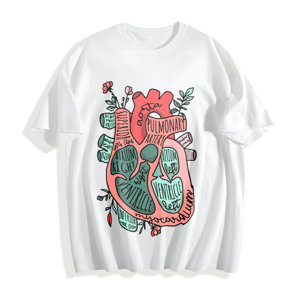 Anatomical Heart Cotton T-Shirt product image 2