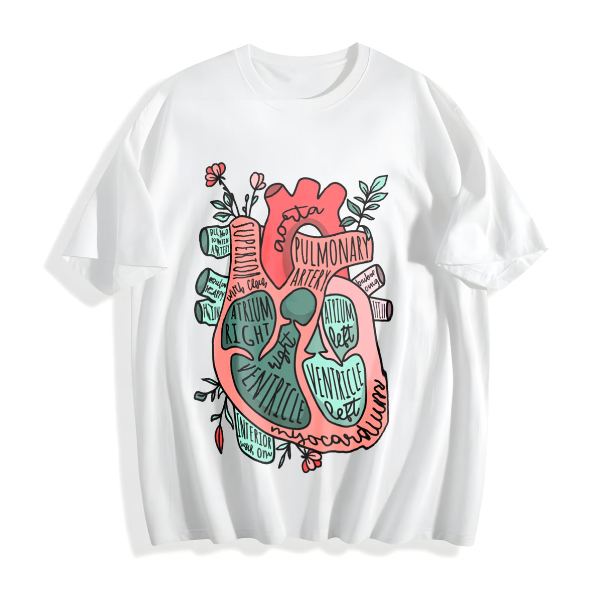 Anatomical Heart Cotton T-Shirt product image 2