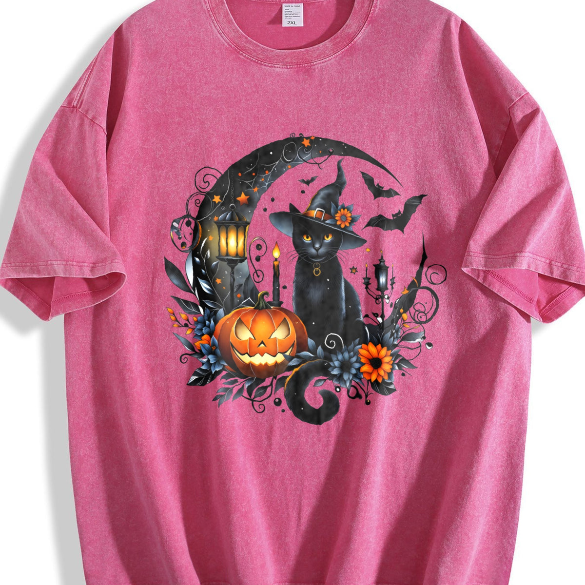 Gothic Witch Black Cat & Bats - Stretch With Spooky Vintage product image 7