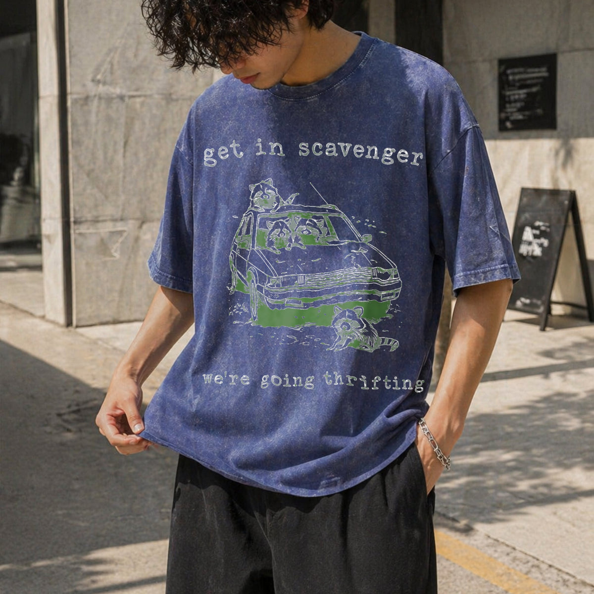 Get In Scavenger Thrifting Vintage Washed T-Shirt product image 8