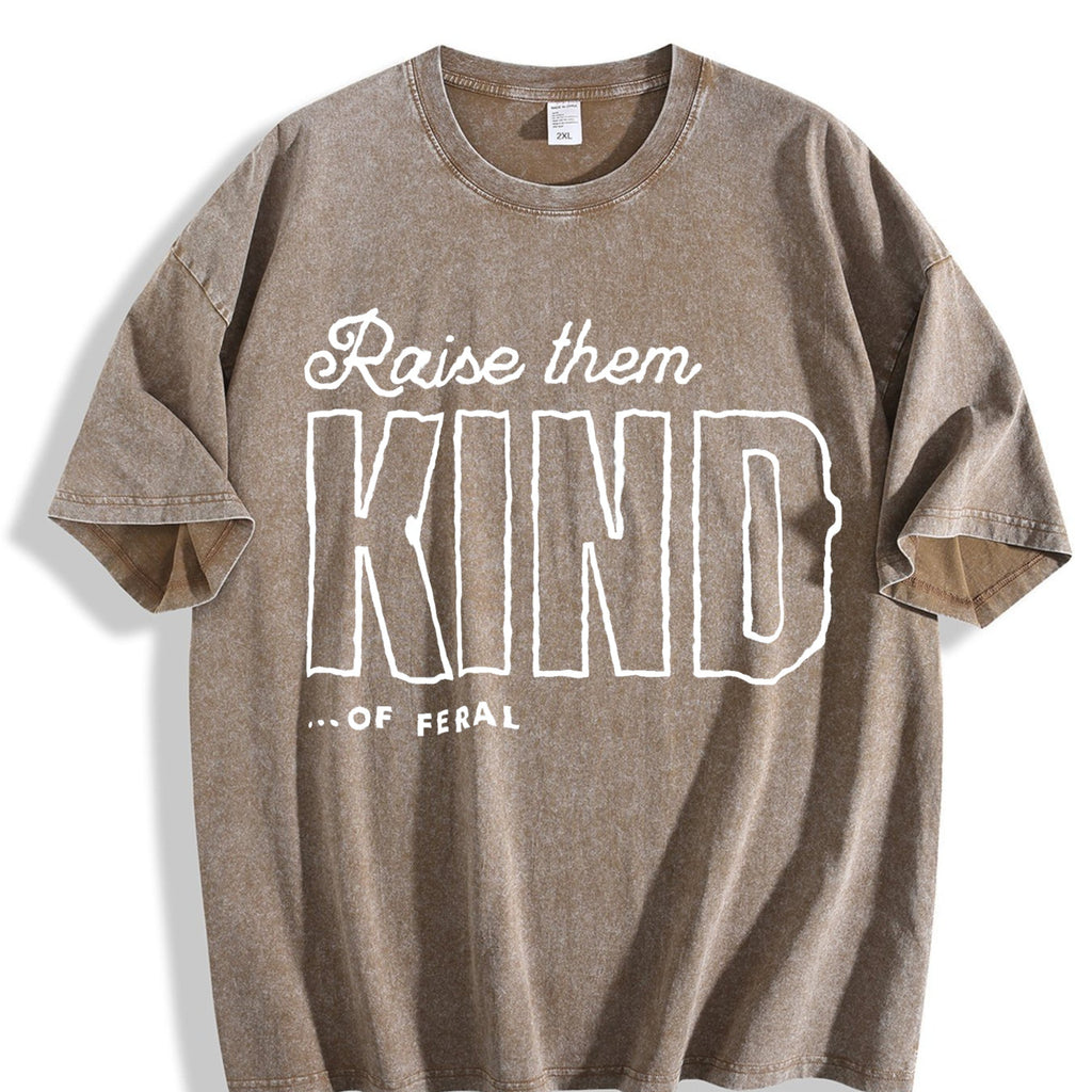 Raise Them Feral Vintage Washed T-Shirt product image 3