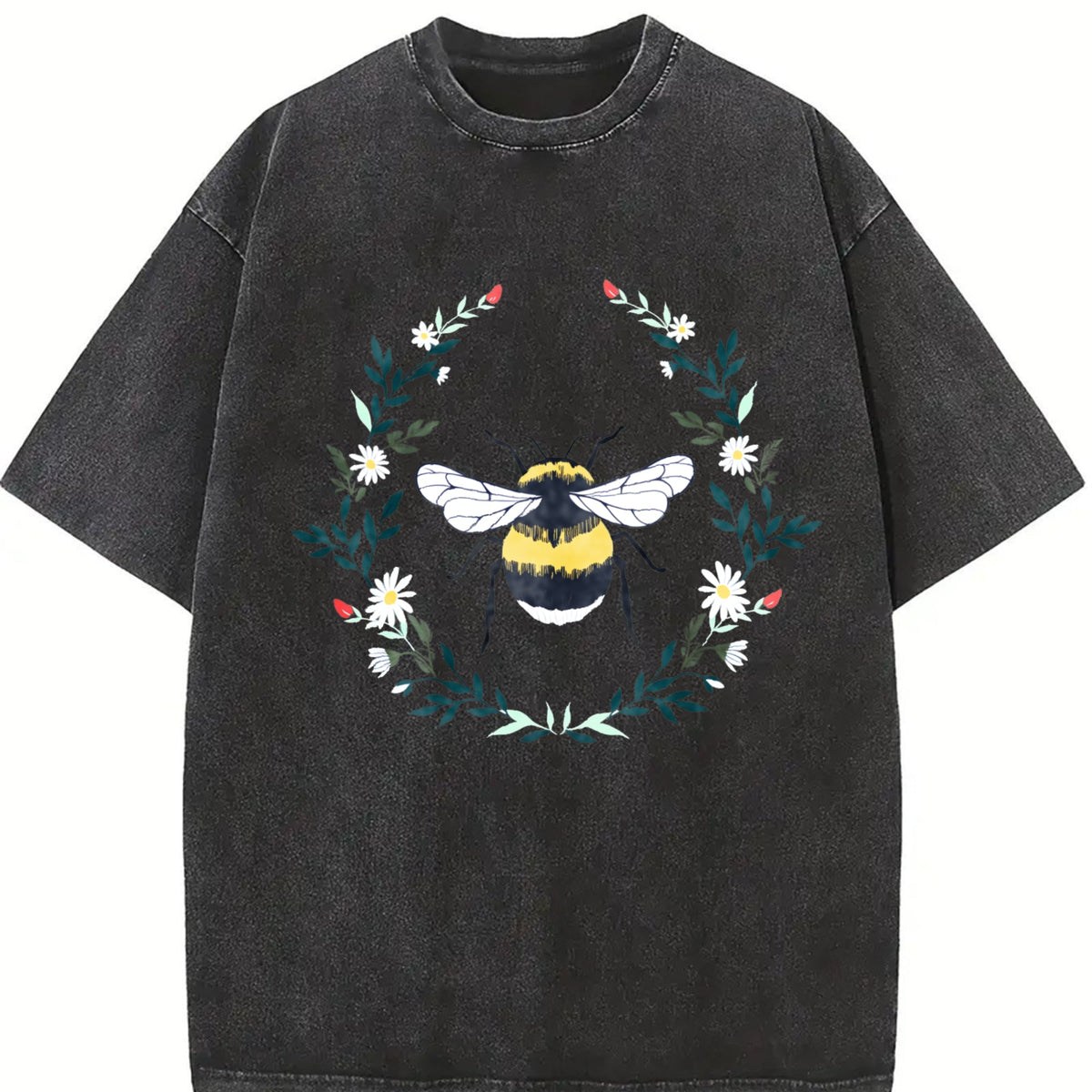 Wildflower Bee Vintage Washed T-Shirt product image 2