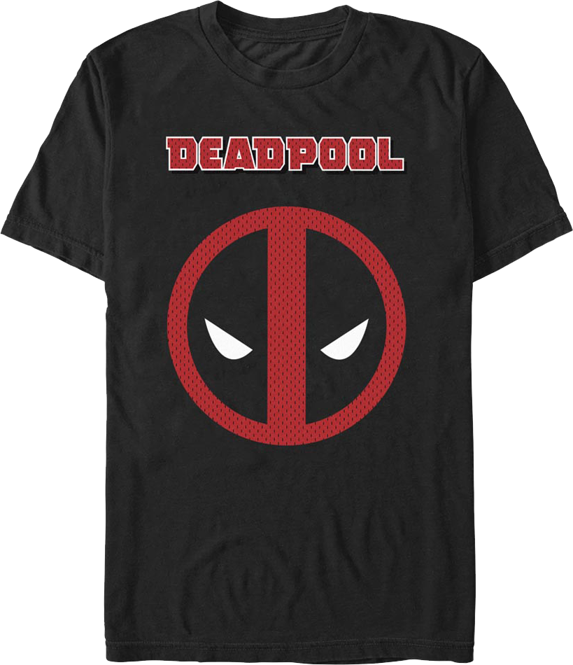 Deadpool Faux Jersey Logo Marvel Comics T-Shirt product image 1