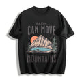 Scenery And Letter One-piece Summer Cotton T-Shirt product image 1