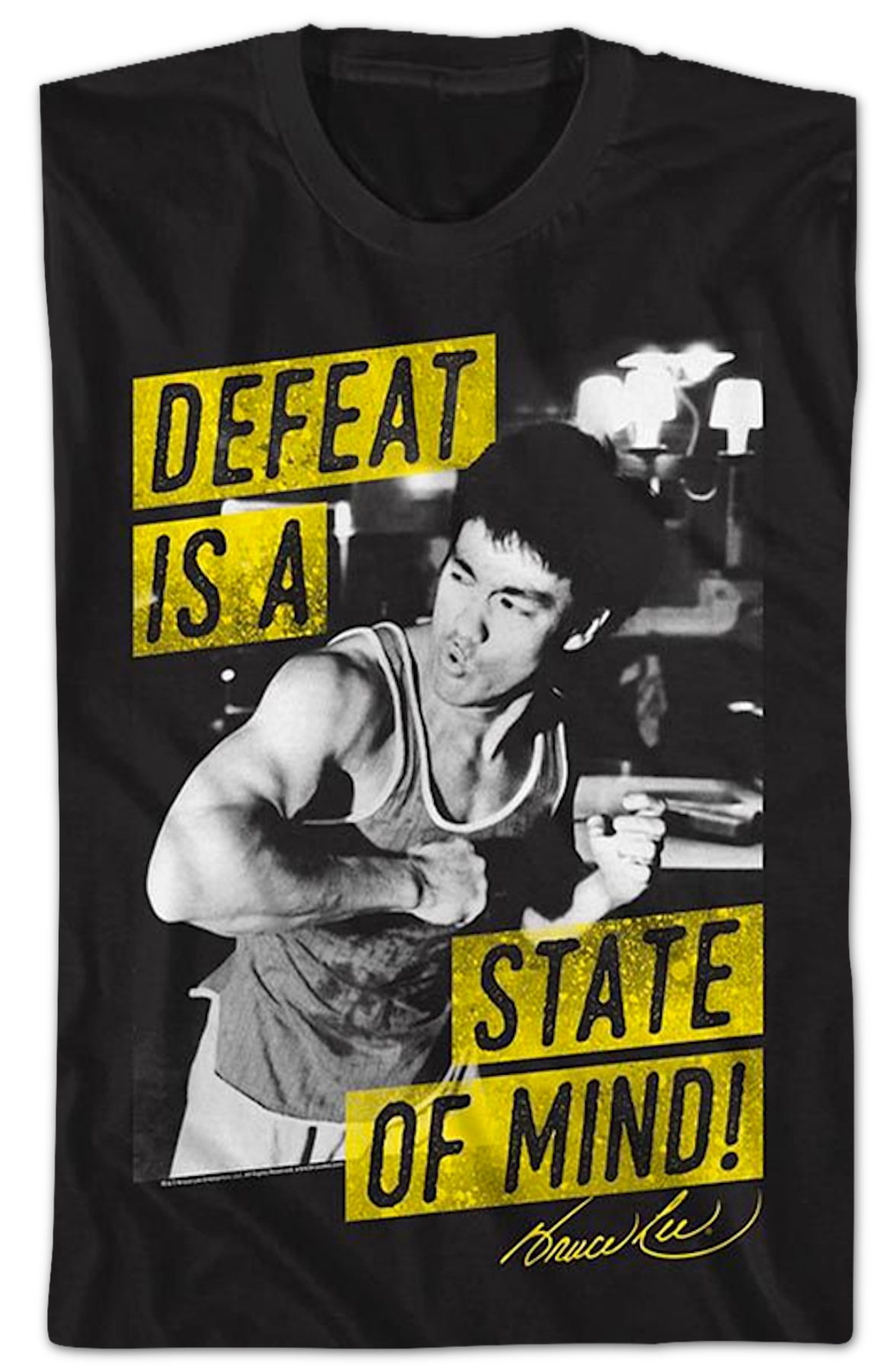 Defeat Is A State Of Mind Bruce Lee T-Shirt product image 2
