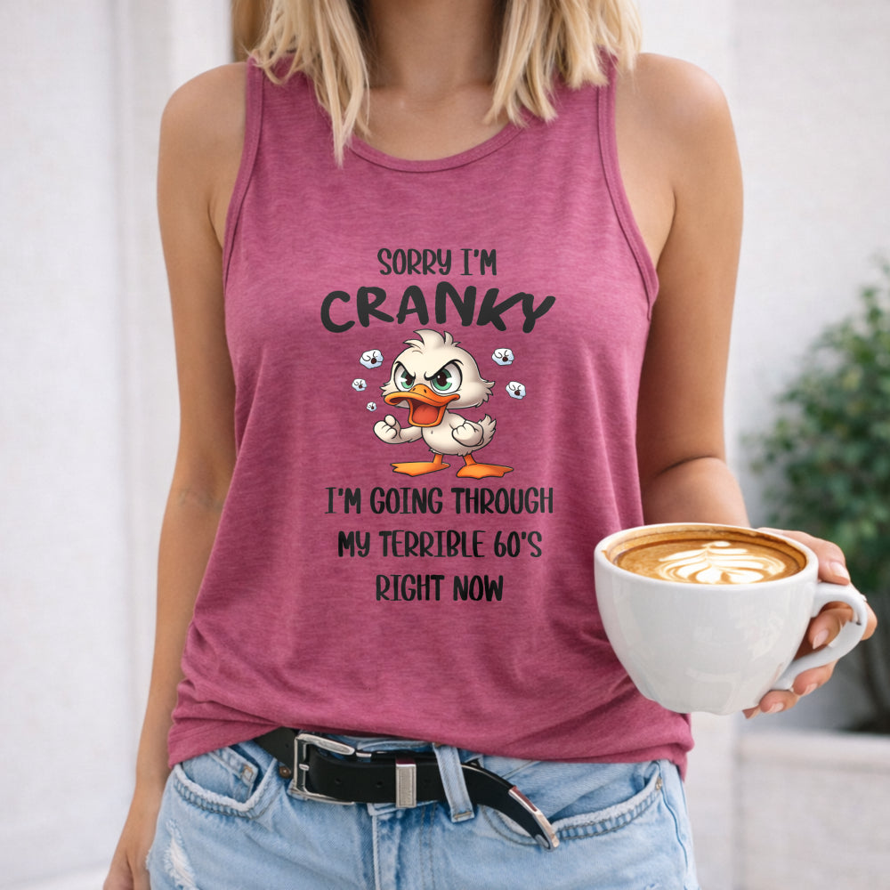 Sorry I'm Cranky Terrible 60s Women's Tank Top