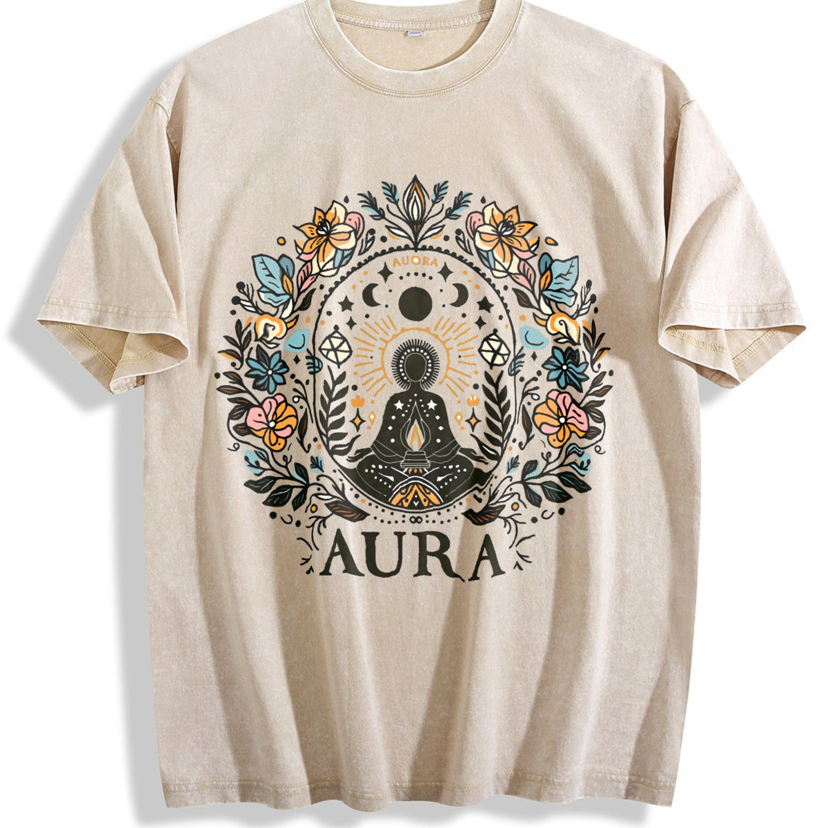 Summer A Bohemian Floral Vintage Washed T-Shirt product image 1