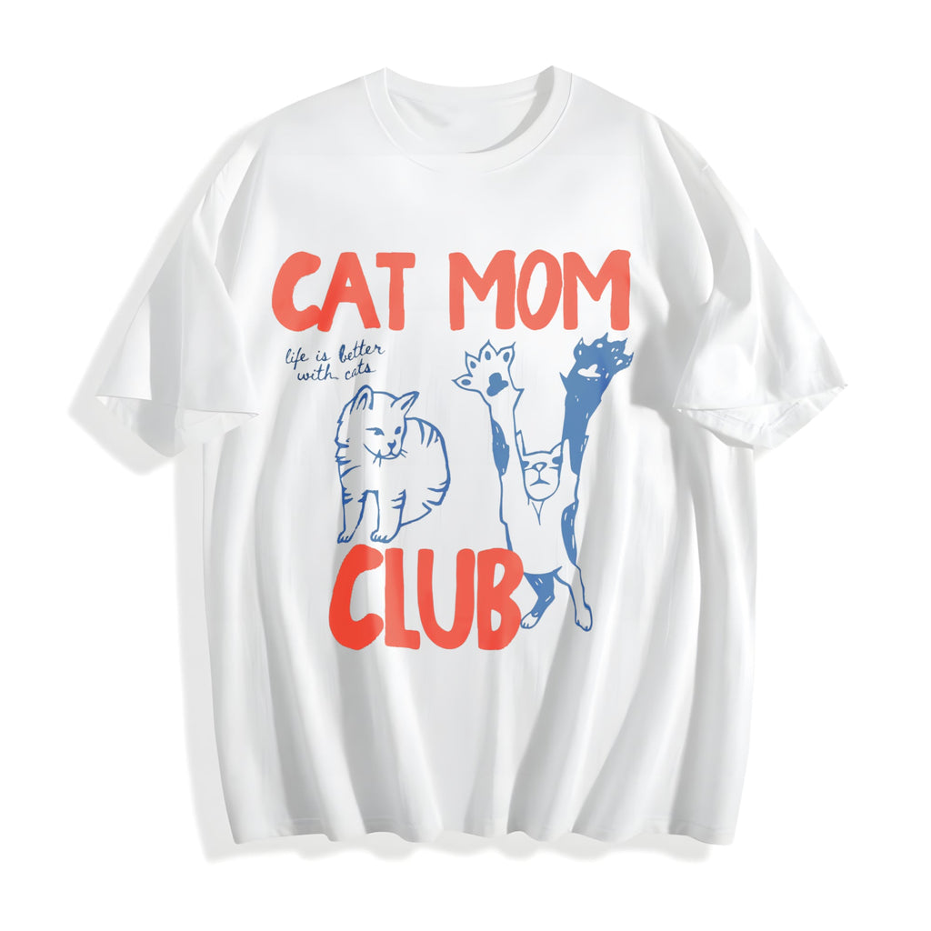 Cat Mom Cotton T-Shirt product image 2
