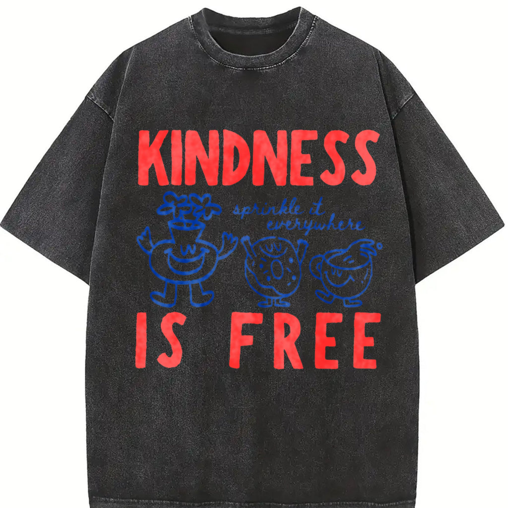 Kindness Is Free Vintage Washed T-Shirt product image 2
