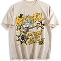 Faded Pure A Flame Skull 'rebel' Rock Vintage Washed T-Shirt product image 1