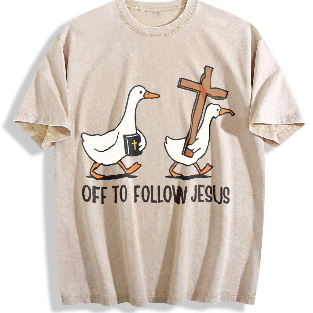 Christianity Silly Goose Vintage Washed T-Shirt product image 1
