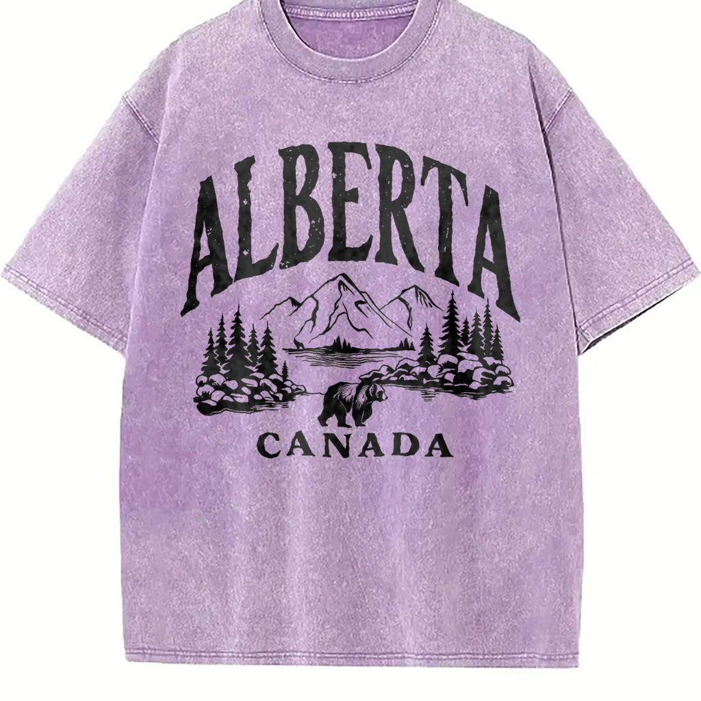 Canadian Canada Grizzly Bear Snow Mountain Summer Vintage product image 6
