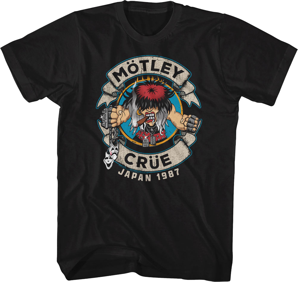Distressed Allister Fiend Japan 1987 Motley Crue T-Shirt product image 1