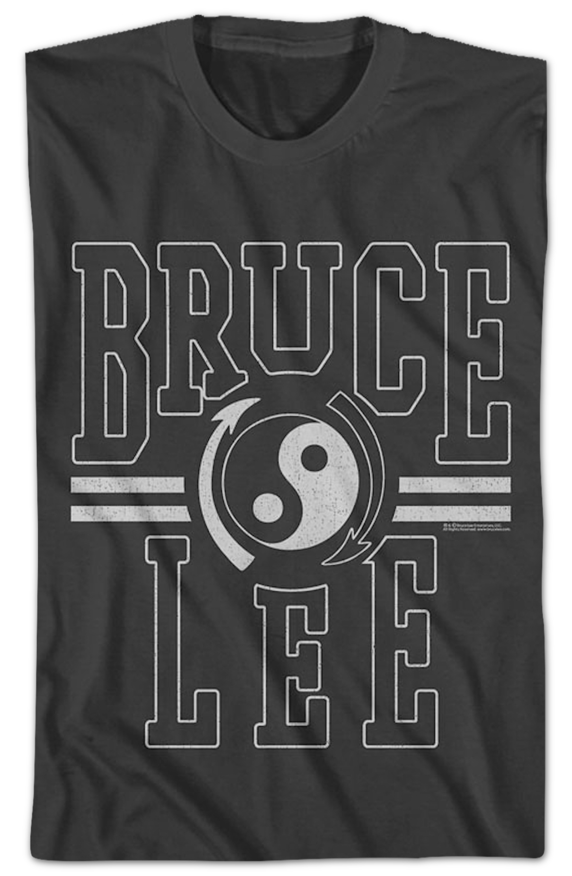 Distressed Gung Fu Institute Logo Bruce Lee T-Shirt product image 2