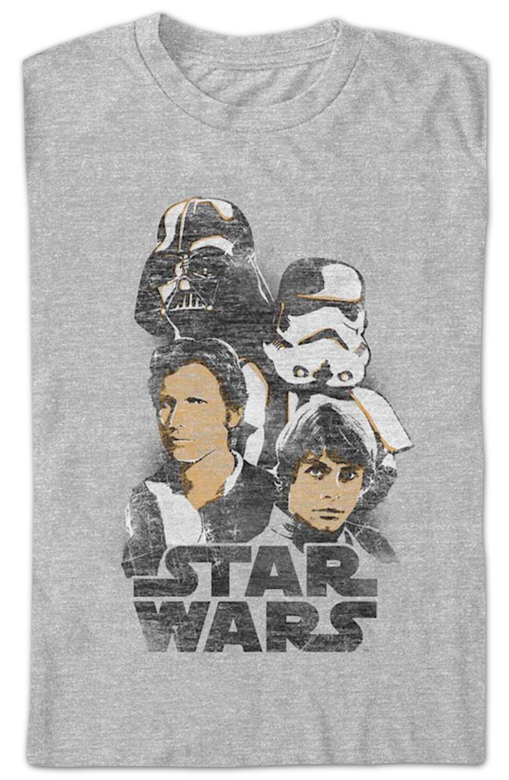 Distressed Heroes And Villains Star Wars T-Shirt product image 2