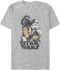 Distressed Heroes And Villains Star Wars T-Shirt product image 1