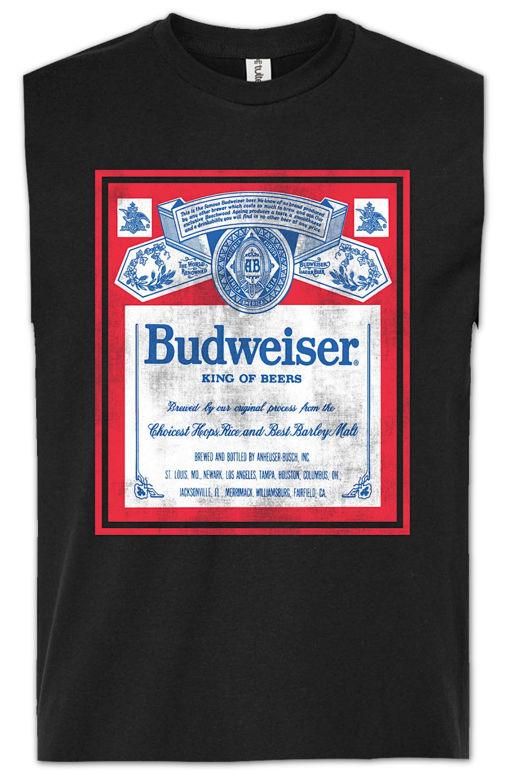 Distressed Logo Budweiser T-Shirt product image 2