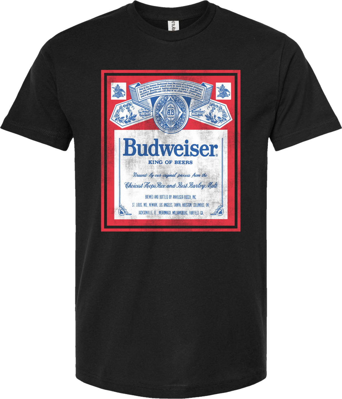 Distressed Logo Budweiser T-Shirt product image 1