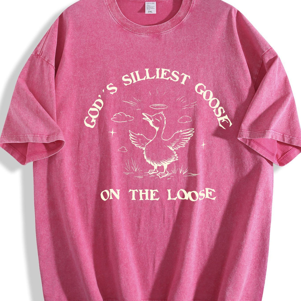 Gods Silliest Goose On The 90s Vintage Washed T-Shirt product image 7