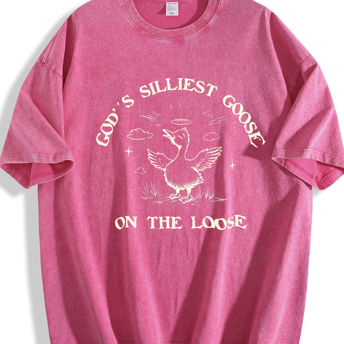 Gods Silliest Goose On The 90s Vintage Washed T-Shirt product image 7