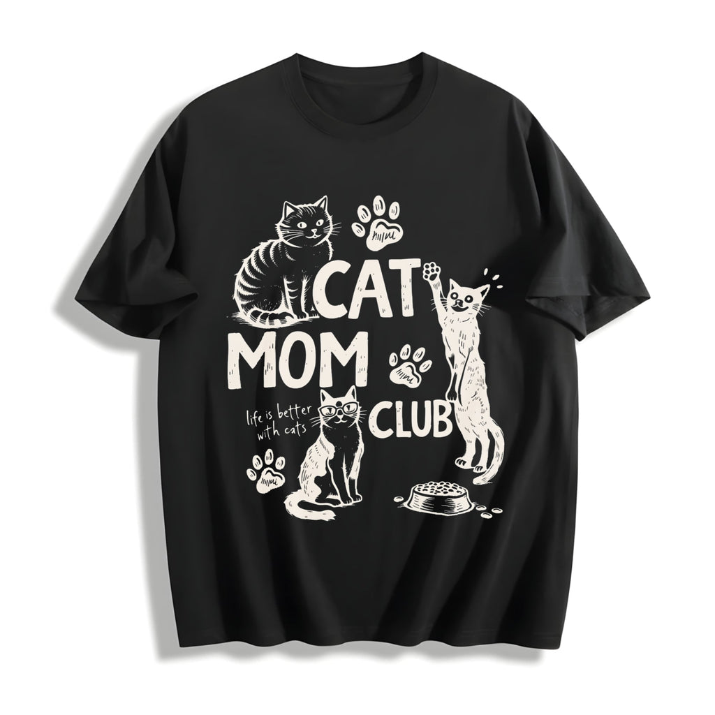 Cat Mom Club Life Is Better With Cats - Boxy - Pet Lover product image 1