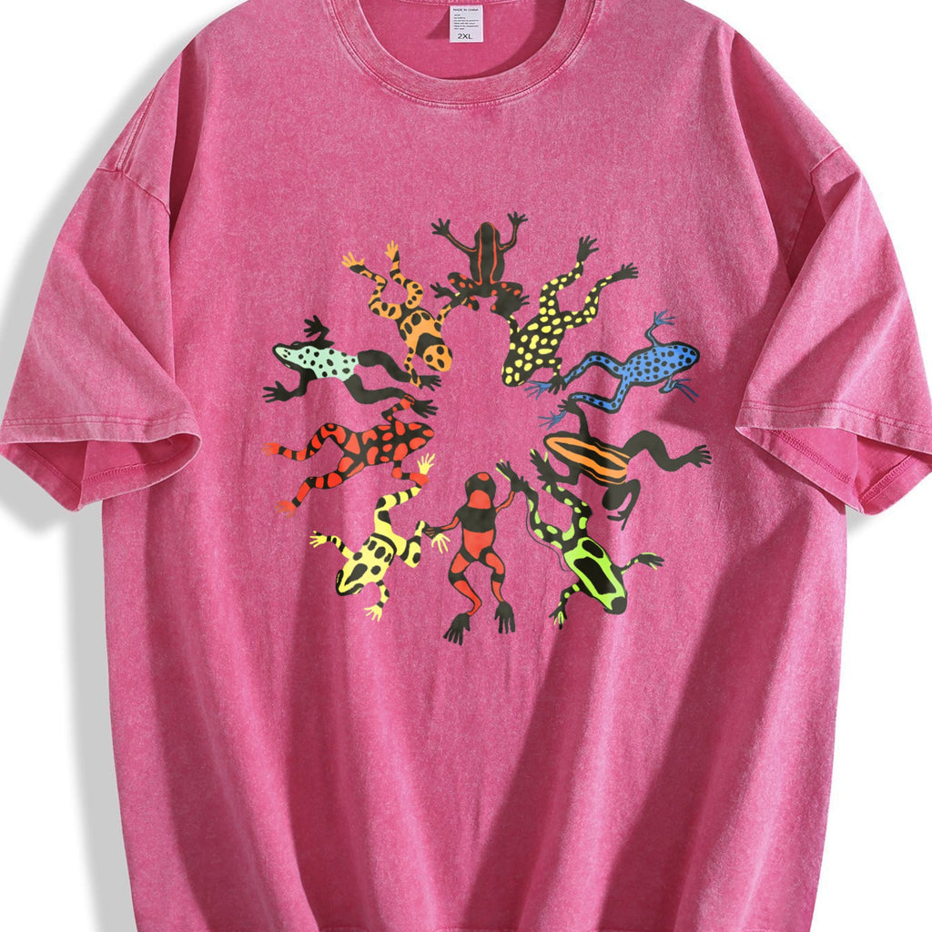 Dancing Frog Feast Vintage Washed T-Shirt product image 7