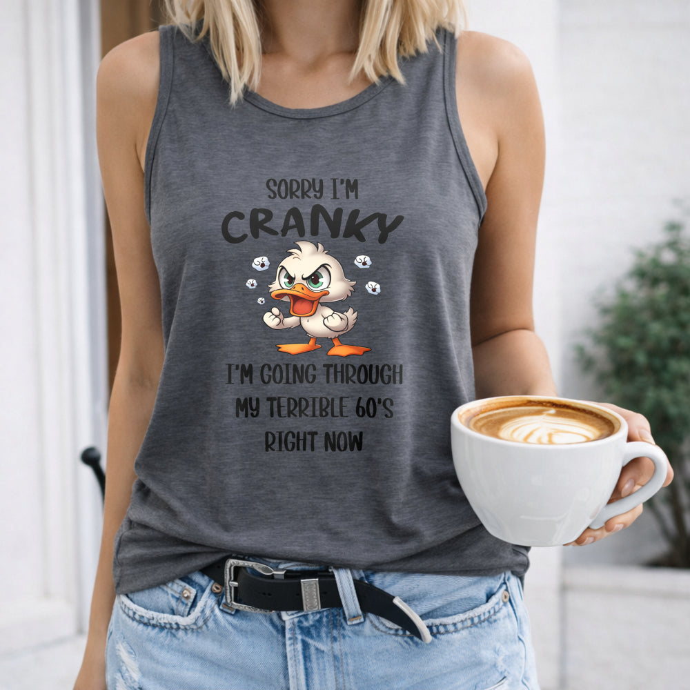 Sorry I'm Cranky Terrible 60s Women's Tank Top