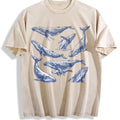 Whale 90s Tattoo Vintage Washed T-Shirt product image 1