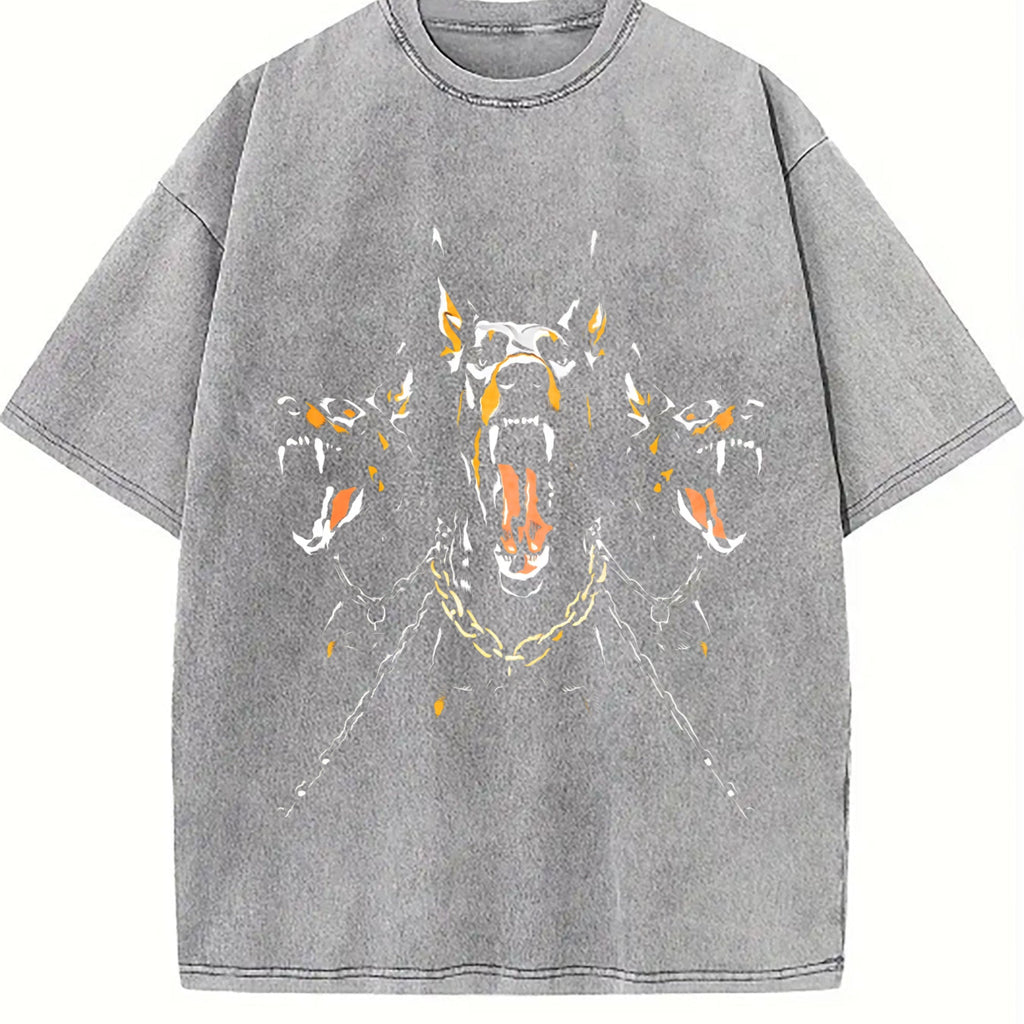 Black With Doberman Vintage Washed T-Shirt product image 4