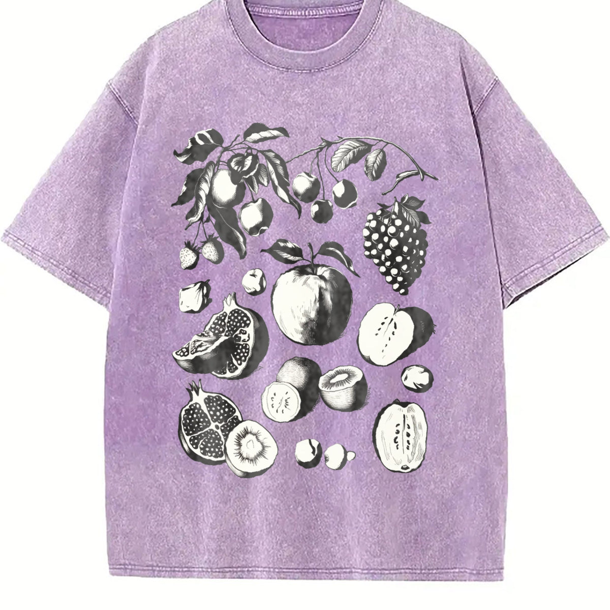 Fruits And Berries 90s Tattoo Vintage Washed T-Shirt product image 6