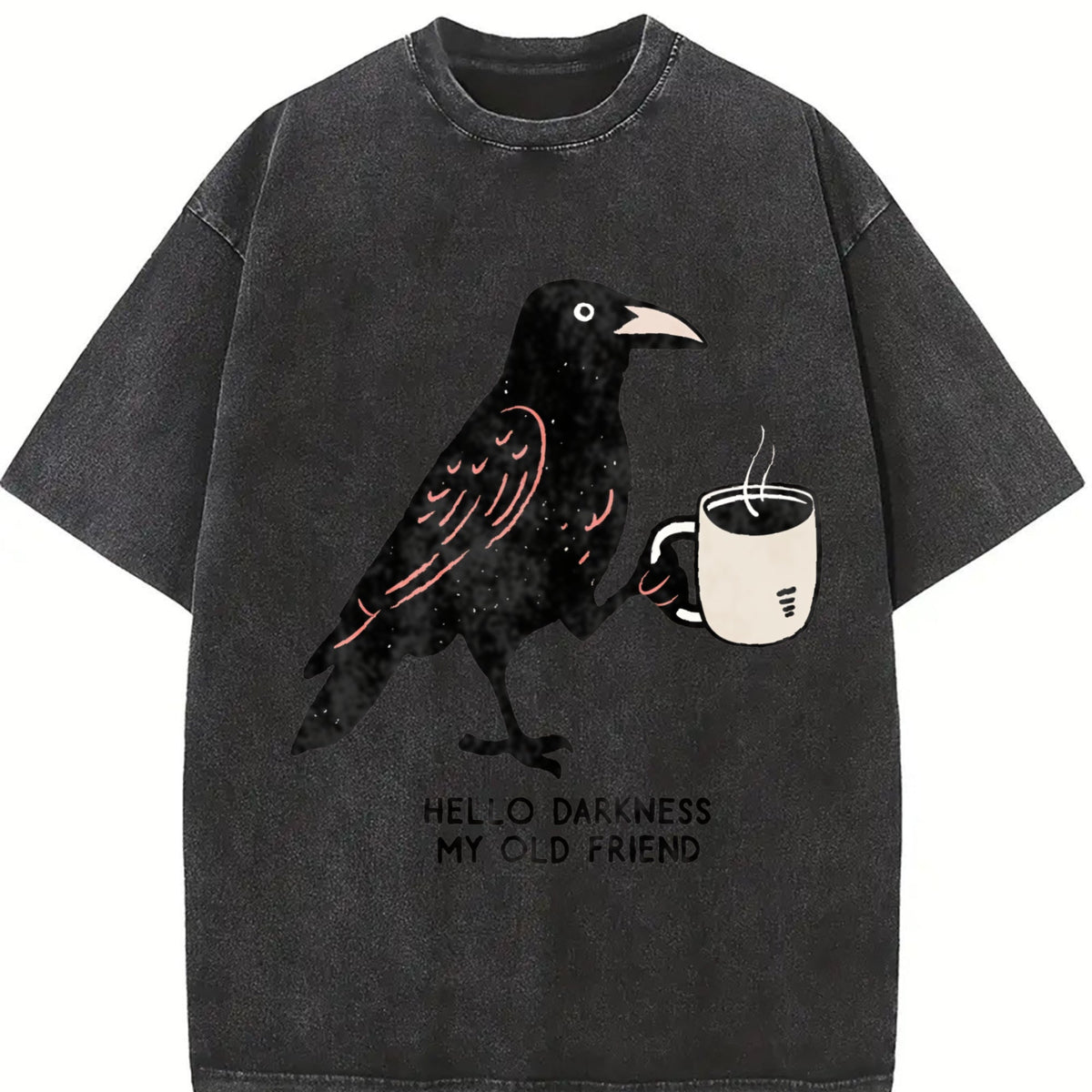 Hello Darkness My Old Friend Vintage Washed T-Shirt product image 2