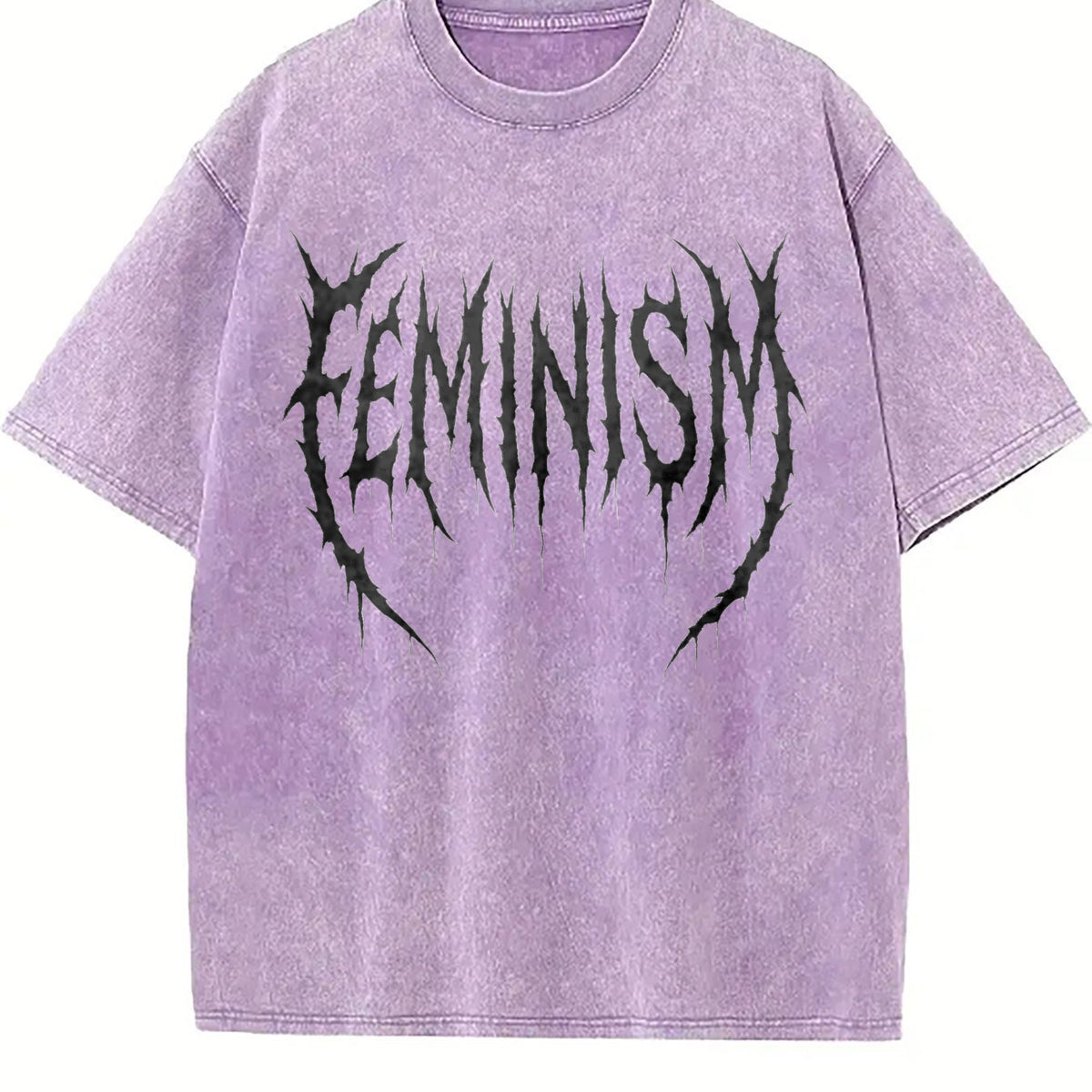 Feminism Gym Pump Cover Vintage Washed T-Shirt product image 6